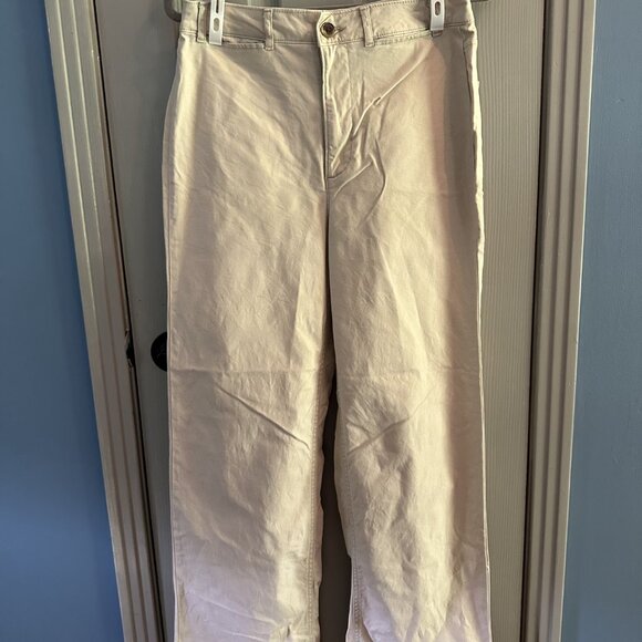Old Navy High-Waisted Crop Chino Wide Leg Pant Size 6 Tall Two pair LIKE NEW - Picture 9 of 12